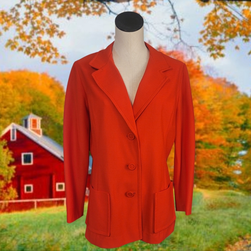 Vintage 70s Red Blazer